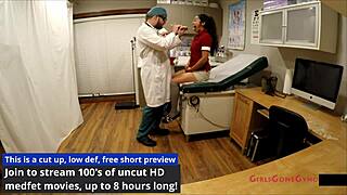 bratty orphans get a cheerleading physical check from jasmine rose