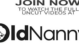 Mature blonde Lacey Starr plays with new sex doll in lesbian licking session