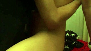 Latina tranny Gizelle in lingerie teaches barely legal boy bi-sexual moves on bed