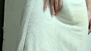 Brazilian amateur spies on big cock solo masturbation with cumshot during massage session