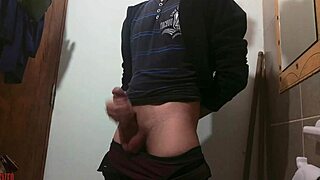 Oh Wow, This Skinny Amateur's Comfy Cock-Play Session In The Bathroom With Monster Dick!