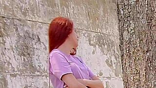 Oh no... this strange guy is masturbating his cock in public place, i can't believe it happening