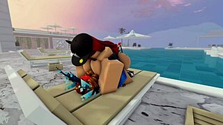 i thought i could be naked alone at the pool until this guy showed up for anal sex