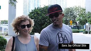 Sara jay bends over for doggystyle hardcore workout pounding from king noire's big cock