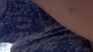 hey, hairy amateur milf lets perverted guy cum on her pussy at french beach