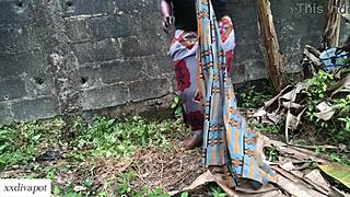 horny farm girl feels intense passion getting doggy fucked by stepbrother on ranch land with wet pussy and facial cumshot