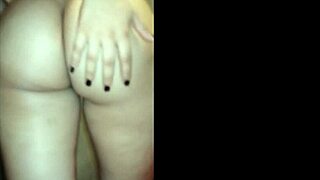 big ass latina wife welcomes me home with anal creampie sex