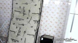 i called my friend to clean and she ended up taking my husband's cock