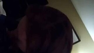 Brunette ex deepthroats and swallows monster cock