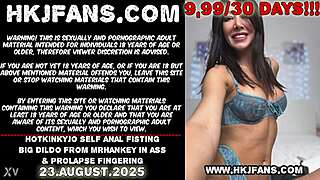 Hotkinkyjo Self Anal Fisting With Big Dildo From Mrhankey In Asshole Leading To Prolapse Fingering