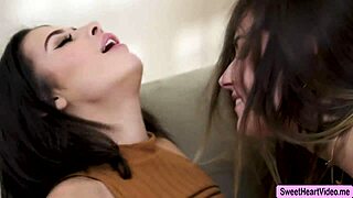 Watch These Two Young Stepsiblings Dive Into Hardcore Lesbian Sex With Intense Pussy Licking Action!