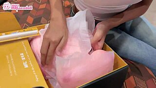 Delivery girl acts aggressive with shaved teen fuck doll leading to moaning facial cumshot