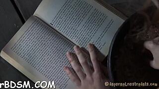 Depraved torment of bound babe's vagina in rough bondage