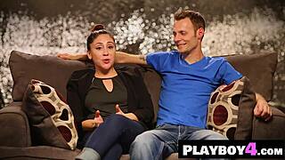 i felt so emotional when this perverted couple sucked and fucked hardcore with big tits blowjob and monster cock action in the weird show