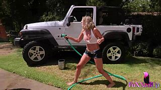 hey, check out these sizzling lesbians shy love and jenna foxx getting hot in the truck bed outdoors with big tits and wet pussy licking?