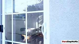 Lovely Milf Caresses Hunky Guy's Huge Cock Fiercely!