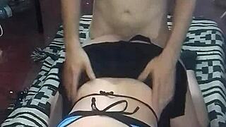 Why Does Sexy Police Woman Fuck Stranger In Thong Panties After Wild Party?