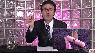 Sex toys company hires hot Japanese babes Yu Sakura and Yuri Aine for blowjob tasks.