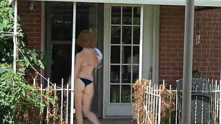 Branquinha deliciosa in lingerie takes anal assfucking as redhead wife with big ass