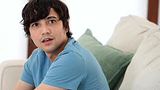 Will this cleaning milf stepmom flash her big tits to provoke stepson into taboo fucking?