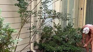 Oh man, Nakedman15 does naked gardening part 2 in the outdoor public space like that.