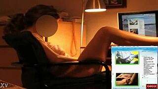 Mexicana performs on webcam in free Latin video.