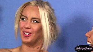 Smalltits UK Babe Blows Cock on Knees