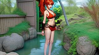 gorgeous little redhead blossom meets prof u evil twin