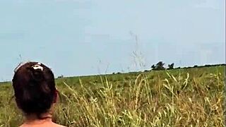 Hey curvy Argentinian wife, wanna show off those natural tits in sexy voyeur campo paseo?