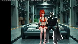 gorgeous little redhead blossom meets prof u evil twin