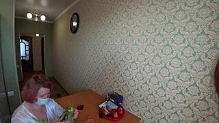 Do you want to see a girlfriend fucking a busty milf with shaking big ass and breaking pussy on corn cob in lesbian pov?