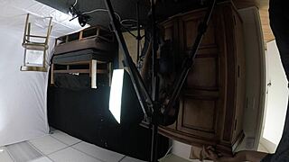 Skinny slut Mandy Mynxx chokes on cock in deepthroat blowjob, gagging hard during intense oral session