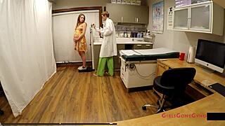 nova maverick stars in a backstage doctor who parody with nurse dress and gloves in hospital setting