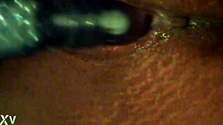 Big booty red bone shows off curves and wet details.