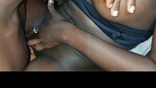 Pretty gets her tits sucked and pussy fingered by drummer boy