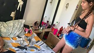 hey i'm in my room masturbating when my stepsister shows up wanting to fuck me real good full story