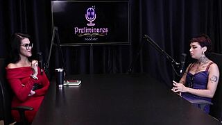 annie clementine shares best moments in preliminares podcast with bia hot part 3 on sheer red