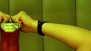 Monster cock deepthroat blowjob turns rough with huge dildo sucking and toe play in solo toy session