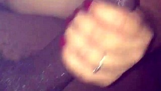 Sloppy deepthroat from fat bbw latina on big black cock in car