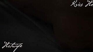 Married slut massages with tits out in bikini that barely covers her pussy