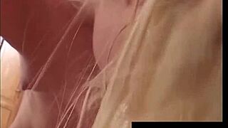 hot blonde feels thrilled riding my cock in vintage pov style