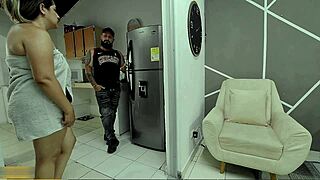 Colombian Mature Cougar Can't Pay Fridge Repair So Offers Technician Rough Doggystyle Sex And Cum Extraction Instead