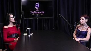 annie clementine shares best moments in preliminares podcast with bia hot part 3 on sheer red