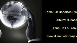 Deportes exxxtremos - diana de la franja at bar night club with desk dancing!