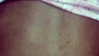 this amateur black latina takes deepthroat blowjob and anal banging in lingerie with saggy tits