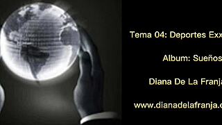 Deportes exxxtremos - diana de la franja at bar night club with desk dancing!