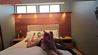 Zoro unleashes sexual needs in cosplay maid roleplay with creampie finish