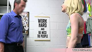 Extra Small Minxx Marley Caught Shoplifting And Feels Her Tight Pussy Destroyed