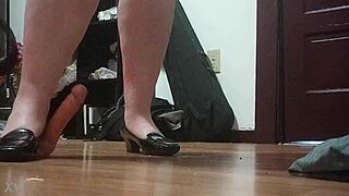 crushing that cock with heels feels so intense and thrilling