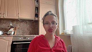 2 with fetish glasses huge kinky long nails